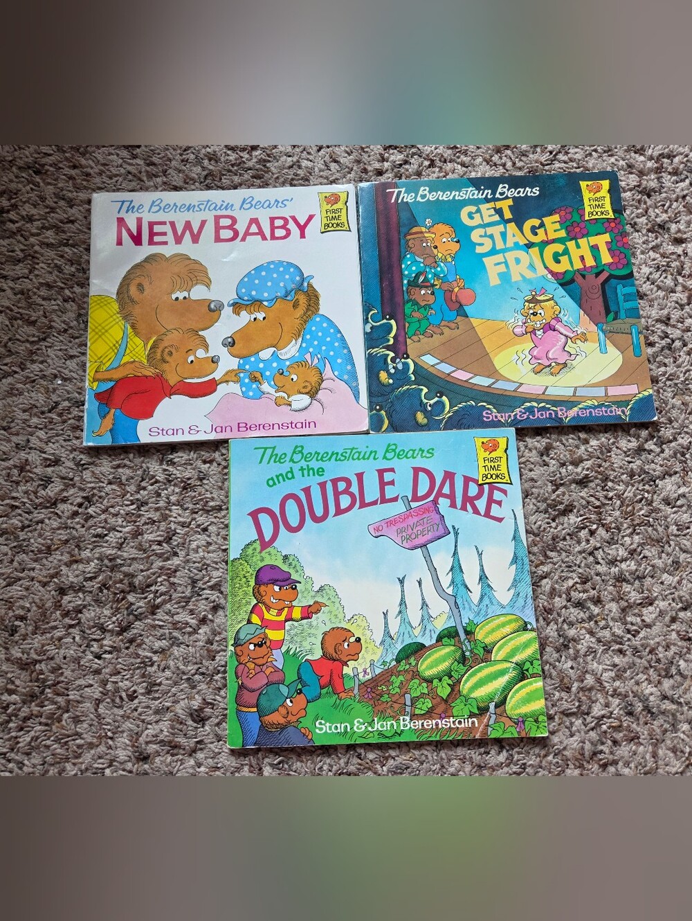 Vintage Berenstain Bears Books 70s 80s Paperback Lot Of 3